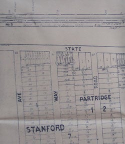 Item #56-0220 Right of Way and Track Map for Palo Alto and Vicinity, California. Southern Pacific...