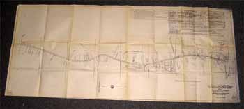 Item #56-0225 Right of Way and Track Map from Binney Junction to Oroville, Butte County, California. Southern Pacific Lines, Calif San Francisco.