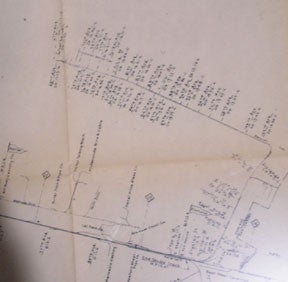 Item #56-0234 Map of Oakland Railroad Yard Limits, California. Southern Pacific Lines, Calif San...