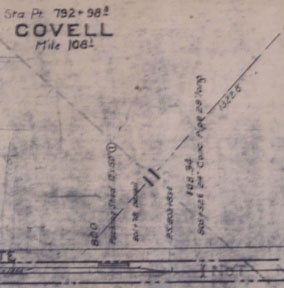 Item #56-0253 Right of Way and Track Map, Modesto, California. Southern Pacific Lines, Calif San Francisco.