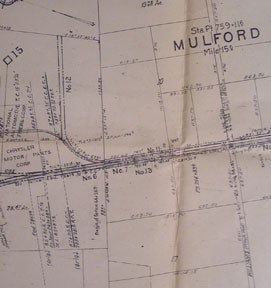 Item #56-0256 Right of Way and Track Map of Mulford, Alameda County, California. Southern Pacific...