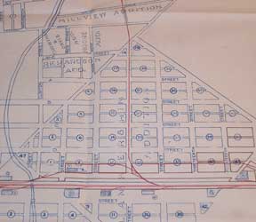 Item #56-0280 Industrial Map of Madera, Madera County, California. Southern Pacific Lines, Calif...
