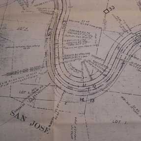 Item #56-0285 Proposed Track Map of San Jose, Alameda County, California. Dresser, Farwell,...