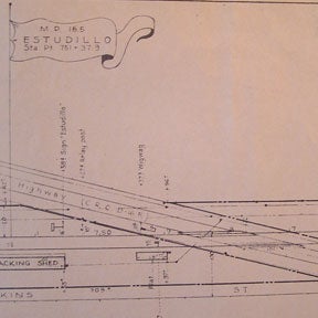 Item #56-0297 Plan of Estudillo, Alameda County, California. Map. Southern Pacific Lines, Calif...