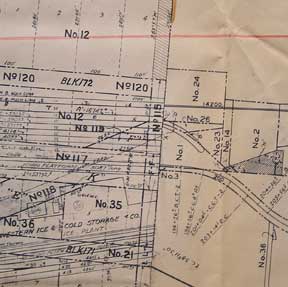 Item #56-0358 Right of Way and Track Maps of Yuma, Yuma County, Arizona, joined with Switching Zones notated. Southern Pacific Lines, Calif San Francisco.