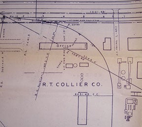 Item #56-0393 Station Plan of Alviso, Santa Clara County, CA. Southern Pacific Lines, Calif San...
