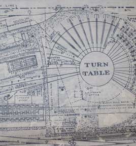 Item #56-0400 Station Plan of Bakersfield, Kern County, CA. Southern Pacific Lines, Calif San...
