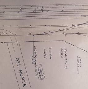 Item #56-0414 Station Plan of Chico, Butte County, CA. Southern Pacific Lines, Calif San Francisco