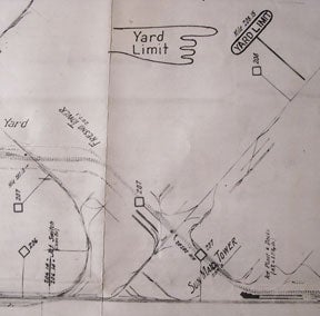 Southern Pacific Lines (San Francisco, Calif.) - Yard Limit Map to Fresno, Fresno County, Ca
