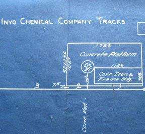 Item #58-0518 Station Plan of Cartago, Inye County, AZ. Southern Pacific Lines, Calif San Francisco
