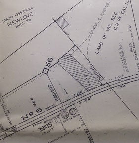 Item #58-0541 Right of Way and Track Map of Antioch, Jersey, Newlove, and Neroly, Contra Costa...