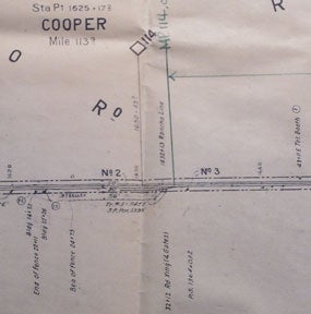 Item #58-0554 Right of Way and Track Map of Salinas, Monterey County, California. Southern...