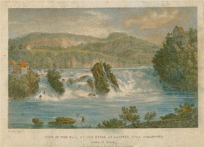 Item #59-0026 View of the Fall of the Rhine at Lauffen near Schaffouse: Canton of Zurich....
