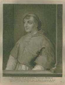 Item #59-0059 Portrait du Cardinal Jules de Medicis. Nicolas after Raphaël Edelinck