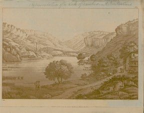 A. B. - Representation of the Lake of Nantua on the Jura Mountains