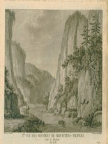 Item #59-0100 I.re Vue des Rochers de Moustiers-Travers: Comté de Neuchatel. Alexandre