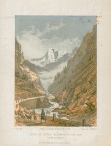 Item #59-0150 Gorge de Gondo au dessous du Pont Alto: Route du Simplon. Switzerland. Lopp&eacute