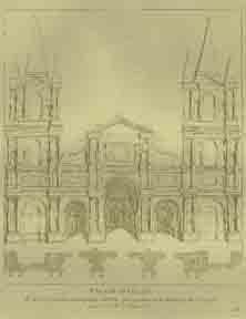 Item #59-0172 Façade d'Église. Anne-Claude-Philippe de Tubières after Raphaël Caylus