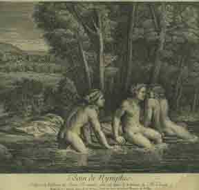 Item #59-0183 Bain des Nymphes. François de after Jules Romain Poilly