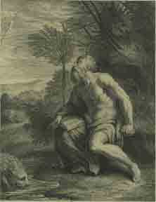 Item #59-0190 Saint Jerosme. Nicolas after Balthazar de Siene Château