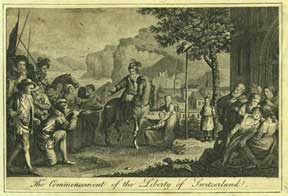 Item #59-0286 The Commencement of the Liberty of Switzerland. Anonymous