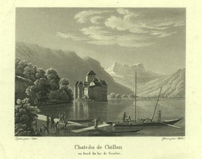 Item #59-0302 Chateâu de Chillon au bord du lac de Genève. Suter
