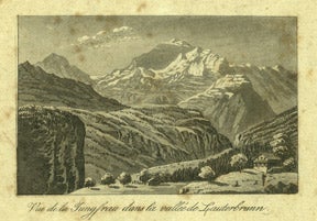 Anonymous - Vue de la Jungfrau Dans la Valle de Lauterbrunn