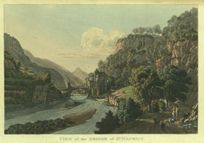 Ackermann, R. - View of the Bridge of St. Maurice