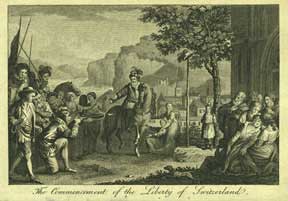 Item #59-0412 The Commencement of the Liberty of Switzerland. Anonymous