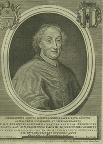 Item #59-0483 Portrait of Cardinal Bernardino Scotti, Governor of Rome, obit. 1726. Hieronymus after Nelli Rossi.