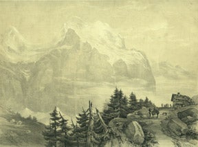 Barnard, George - The Jungfrau from the Wengern Alp Hotel