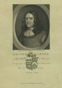 Item #59-0586 Sir John Caesar, obit. 1647. Robert Wilkinson, publisher