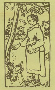 Item #59-0655 La Femme aux poules. Camille Pissarro, after