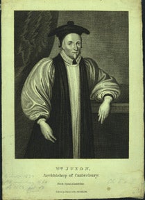 Item #59-0703 Two Engravings of William Juxon, Archbishop of Canterbury. Edward Jeffery