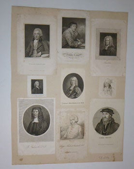 Cooper, Hicks, Roffe, et al. - Collection of Portraits of Hertfordshire Notables, Including William Cowper and Lord Denny