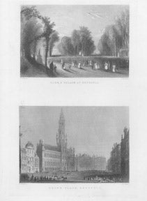 Payne, A.H. after Bartlett - Pair of 19th Century Views of Brussels