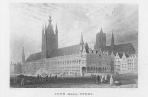 Item #59-0942 Town Hall, Ypres. A. H. after W. H. Bartlett Payne
