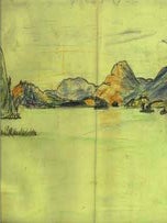Item #59-1223 Lake Scene. Doris Miller Johnson