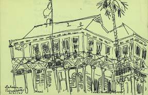 Item #59-1232 Lahaina Pioneer Hotel, Maui. Hawaii. Doris Miller Johnson