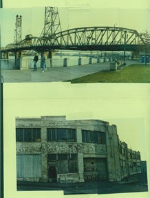 Item #59-1358 Hawthorne Bridge and Industrial Building, Portland, Ore. Levi Strauss, Co, Calif San Francisco.