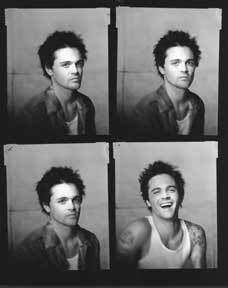 Item #59-1386 Branding Campaign, 560 Jeans, Eight Contact Sheets of headshots of bad-boy model....