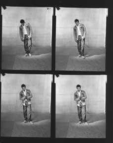 Item #59-1387 Branding Campaign, 501 Jeans, Nineteen Contact Sheets of full-body shots. Levi...