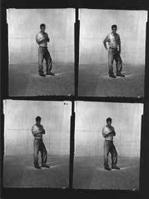 Item #59-1389 Branding Campaign, L2 Jeans, Twenty-two Contact Sheets of full-body shots, preppy...