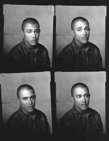 Item #59-1392 Branding Campaign, Levi's Denim Shirts, nine contact sheets of headshots. Levi...