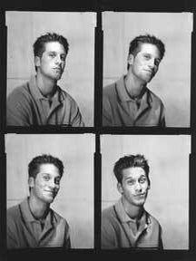 Item #59-1397 Branding Campaign, L2 Jeans, eleven contact sheets of headshots, preppy jock look....