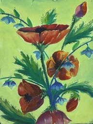 Item #59-1414 Poppies. Allen Bennett, a. k a. Allen Pencovic