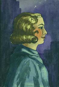 Item #59-1425 Untitled (Woman in Profile). Allen Bennett, a. k. a. Allen Pencovic