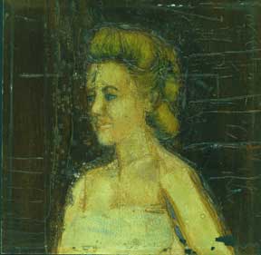 Item #59-1449 Untitled Oil (Blonde Bust). Allen Bennett, a. k. a. Allen Pencovic