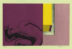 Item #59-1516 Untitled Silkscreen (Male Nude). Beatriz Battione