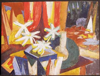 Bowker, Victor Wayne - Cubist Still Life with Flowers